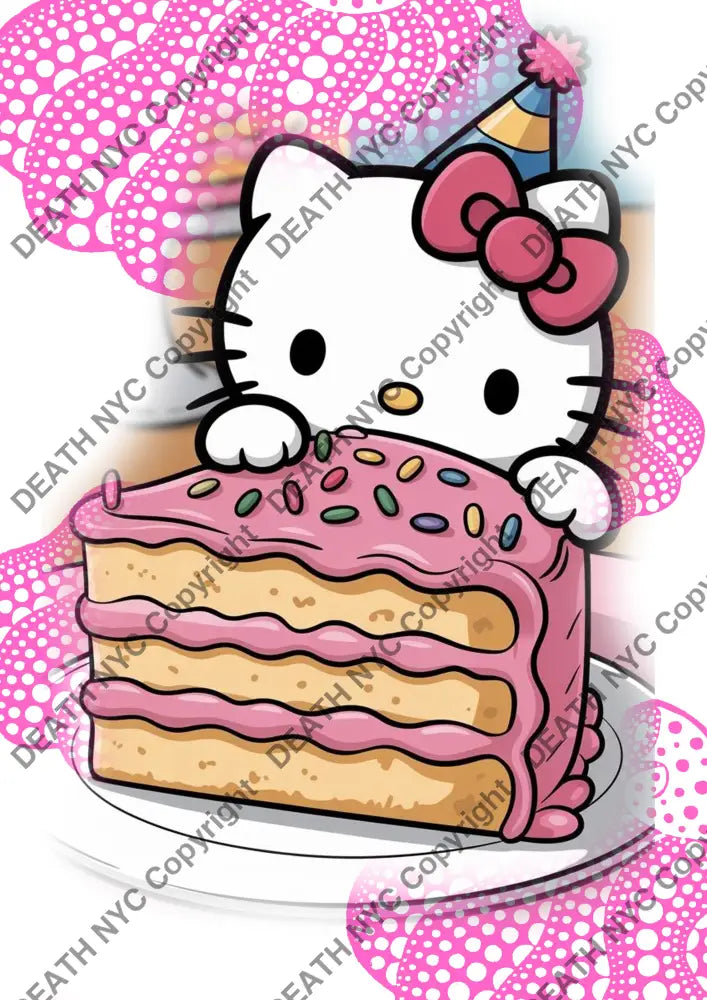 Auction ’CA560 kitty’ art print 45x32cm (Edition of 100) Art Print