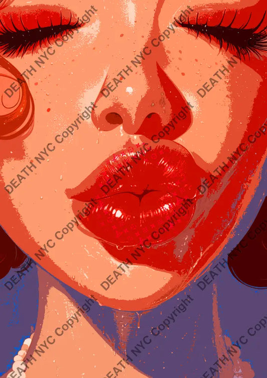 Auction ’CA611 kiss’ art print 45x32cm (Edition of 100) Art Print