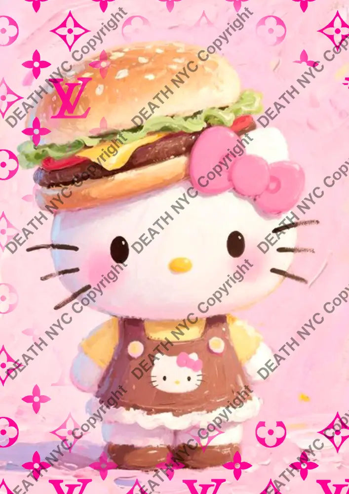 Auction ’CA614 kitty’ art print 45x32cm (Edition of 100) Art Print