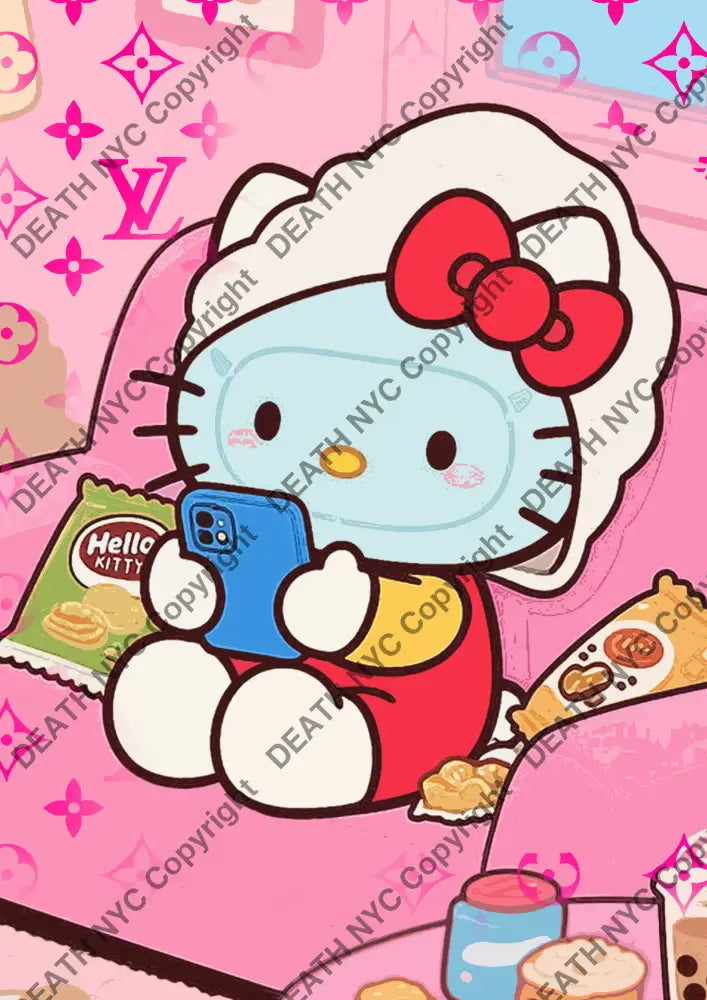 Auction ’CA623 kitty’ art print 45x32cm (Edition of 100) Art Print