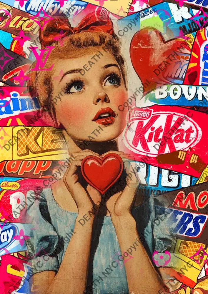 Auction ’CA629 girl’ art print 45x32cm (Edition of 100) Art Print