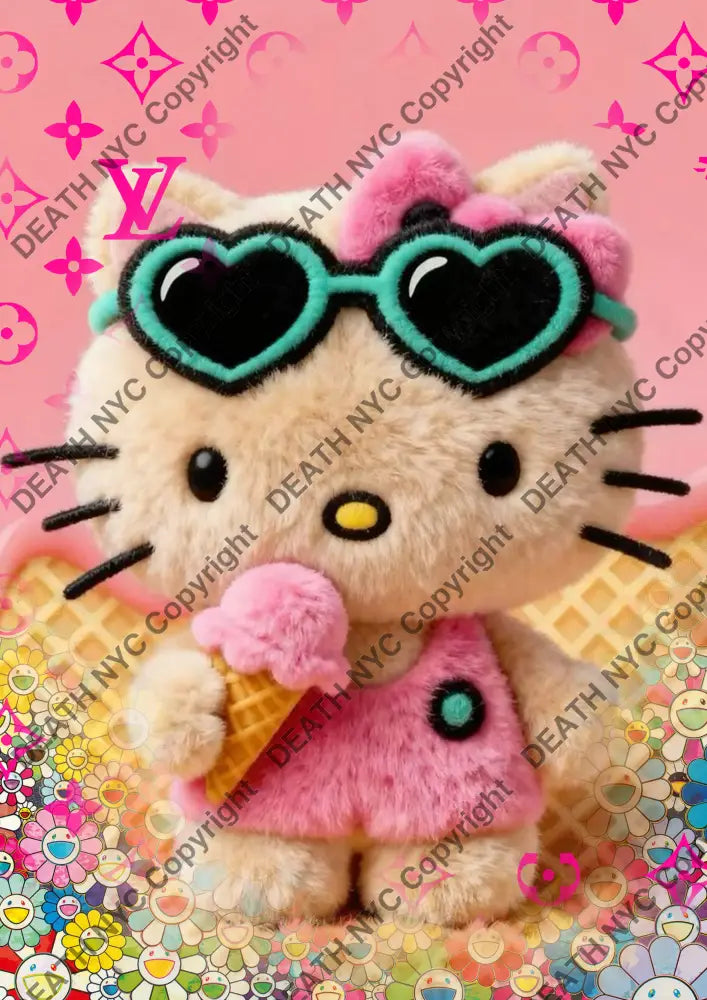 Auction ’CA640 kitty’ art print 45x32cm (Edition of 100) Art Print