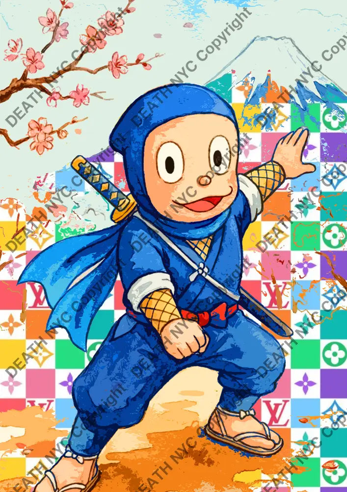 Auction ’CA729 ninja’ art print 45x32cm (Edition of 100) Art Print