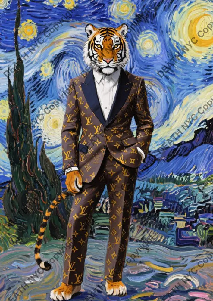 Auction ’CA806 tiger’ art print 45x32cm (Edition of 100) Art Print