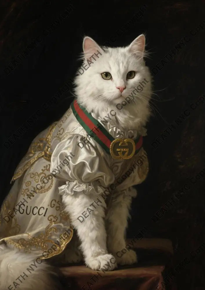 Auction ’CA811 cat’ art print 45x32cm (Edition of 100) Art Print