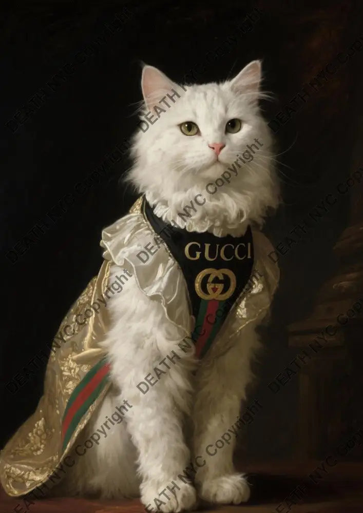 Auction ’CA813 cat’ art print 45x32cm (Edition of 100) Art Print