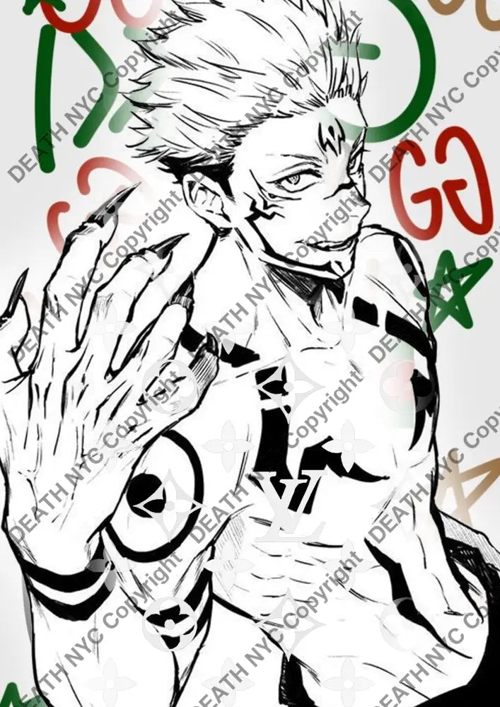 Auction ’CA928 gojo’ art print 45x32cm (Edition of 100) Art Print