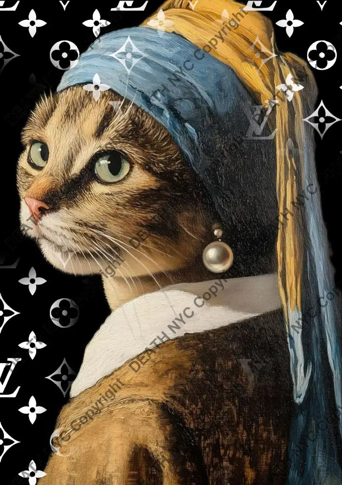Auction ’CA946 cat’ art print 45x32cm (Edition of 100) Art Print