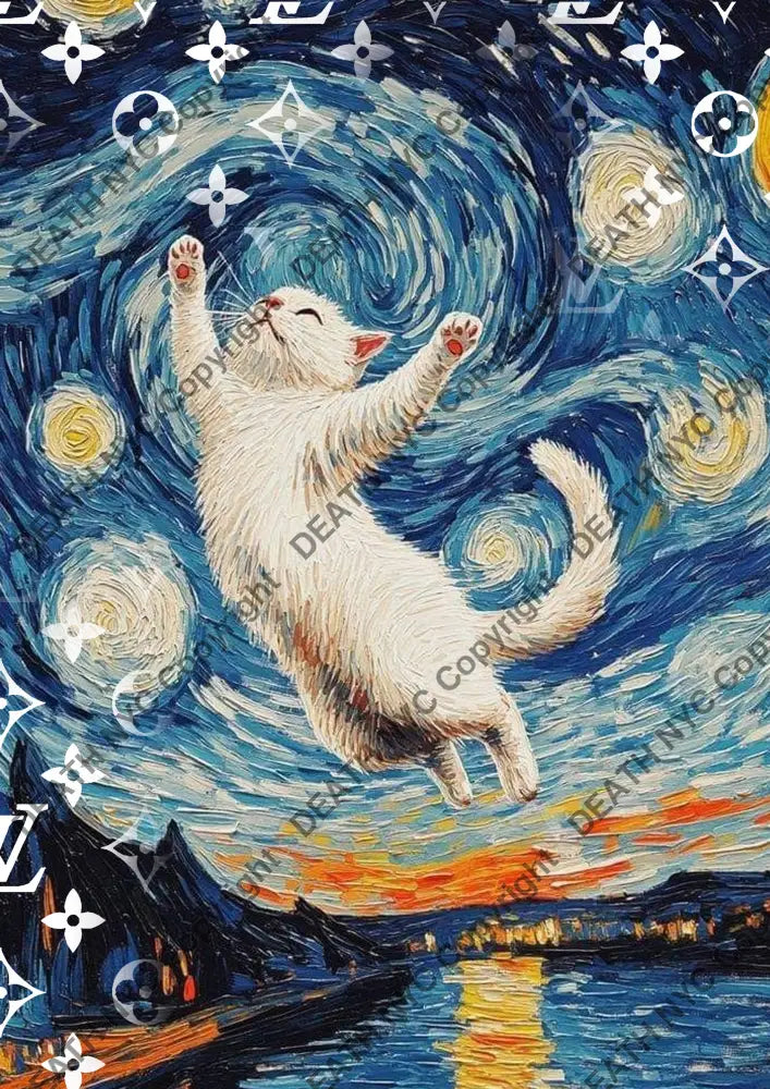 Auction ’CA948 cat’ art print 45x32cm (Edition of 100) Art Print