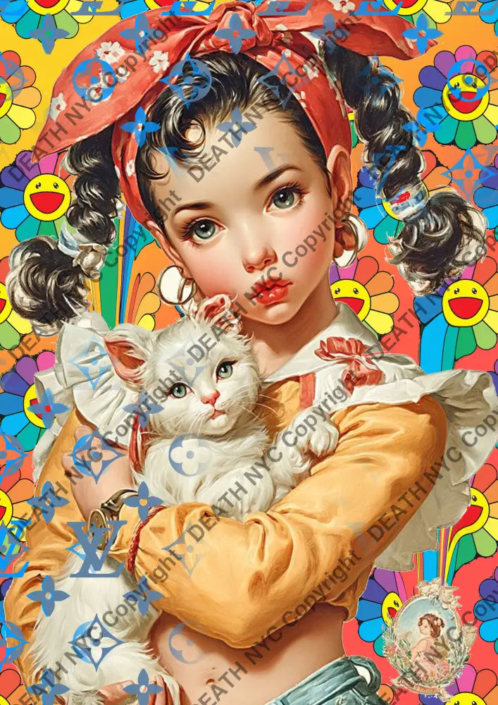 Auction ’CA952 girl’ art print 45x32cm (Edition of 100) Art Print