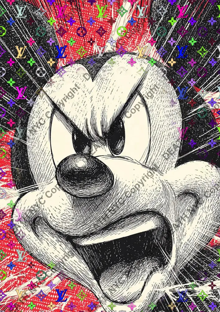 Auction ’CA996 mouse’ art print 45x32cm (Edition of 100) Art Print