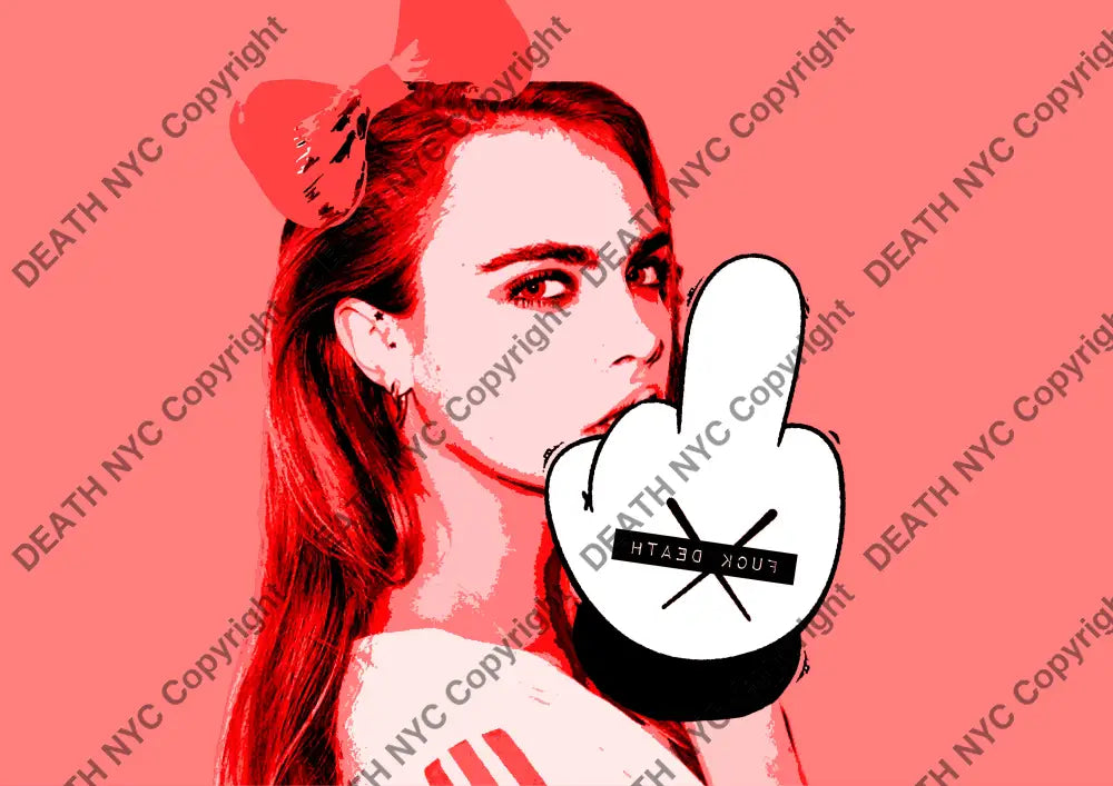 Auction ’cara finger r’ art print 45x32cm (Edition of 100) - Art Print