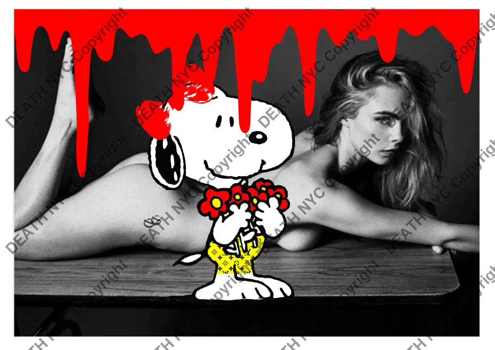 Auction ’Cara silly ’ art print 45x32cm (Edition of 100) - Art Print