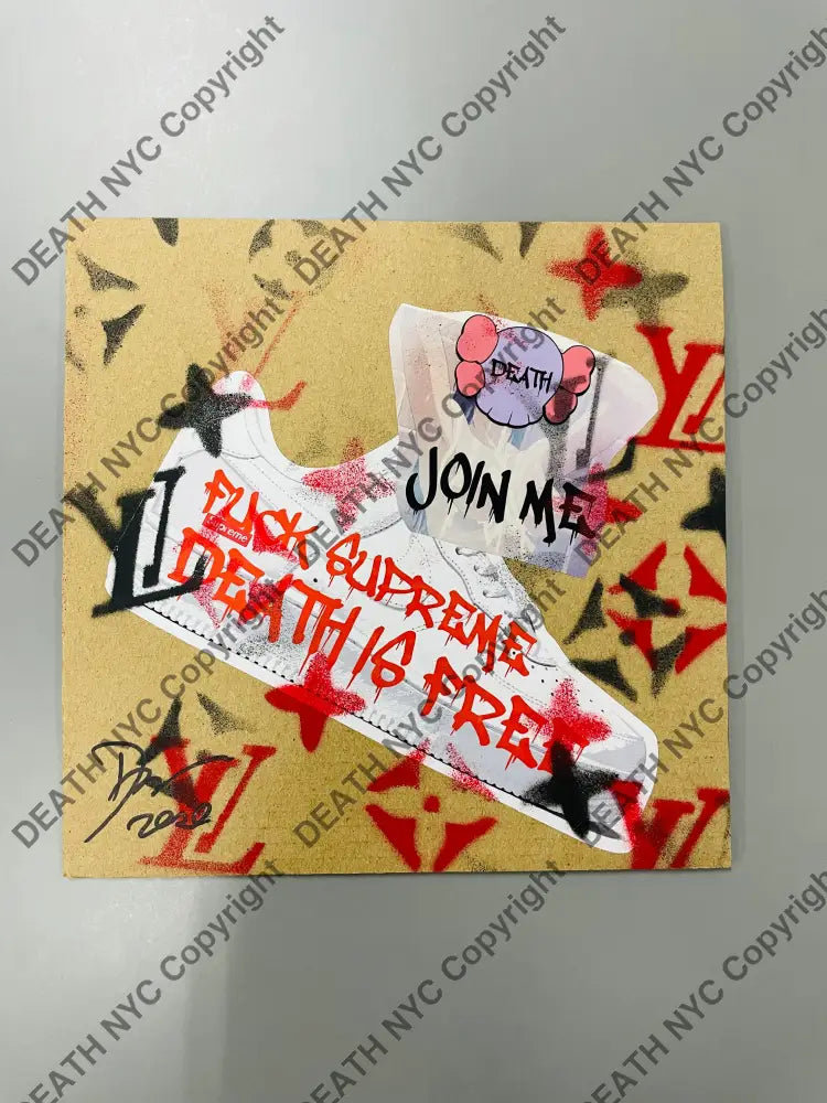 Auction Cardboard Art Original artwork Edition of 1 x AF L Art Print