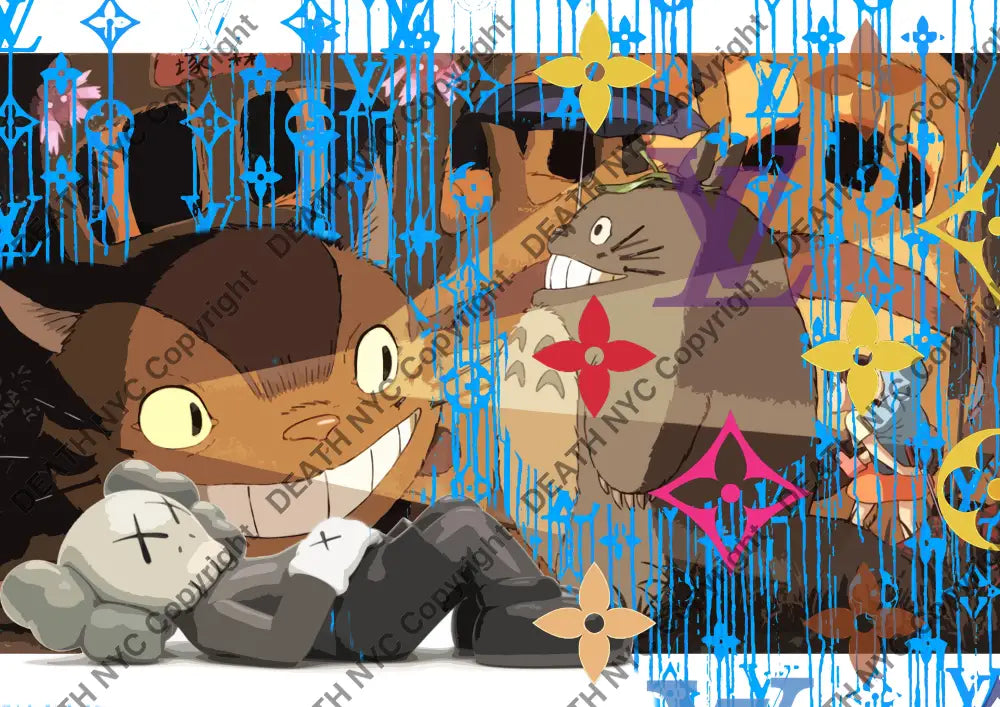 Auction ’Cat bus stop’ art print 45x32cm (Edition of 100) Art Print