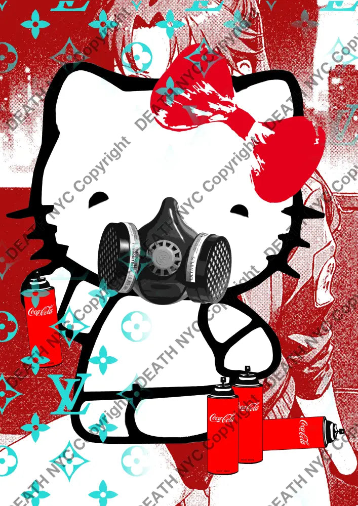 Auction ’CB152 kitty’ art print 45x32cm (Edition of 100) Art Print