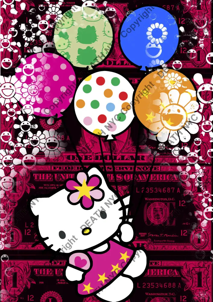 Auction ’CB220 kitty’ art print 45x32cm (Edition of 100) Art Print