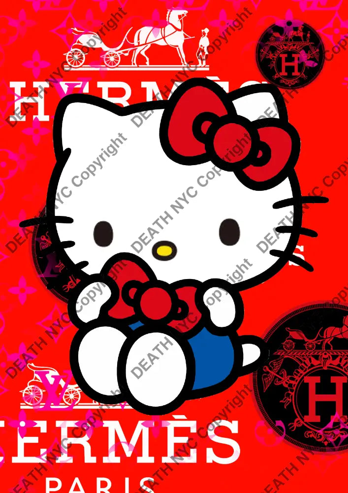 Auction ’CB248 kitty’ art print 45x32cm (Edition of 100) Art Print