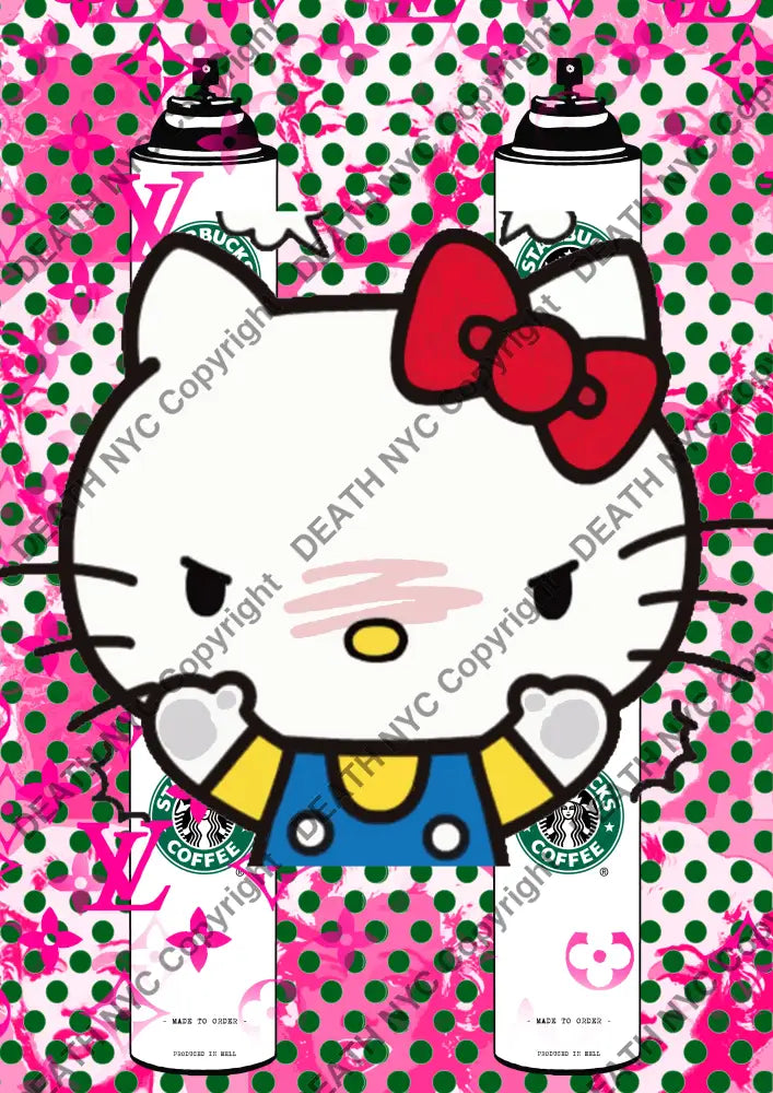 Auction ’CB251 kitty’ art print 45x32cm (Edition of 100) Art Print