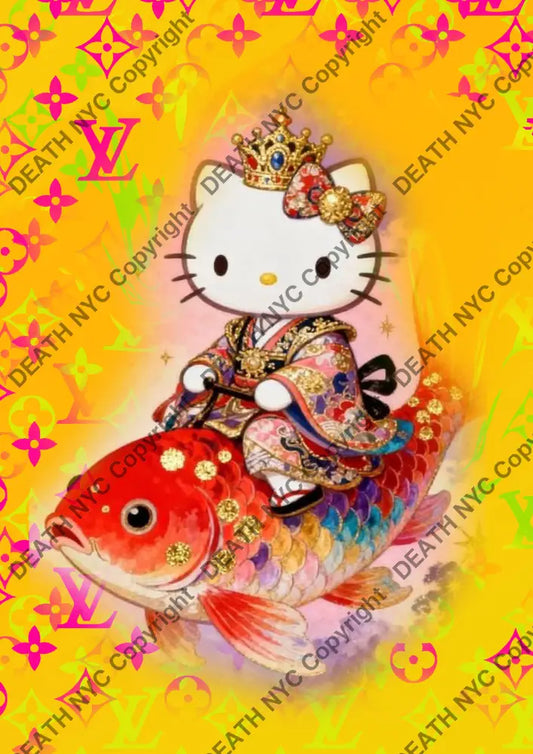 Auction ’CB289 kitty’ art print 45x32cm (Edition of 100) Art Print