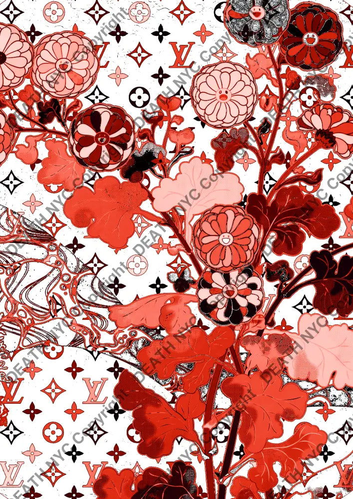 Auction ’CB314 flower’ art print 45x32cm (Edition of 100) - Art Print