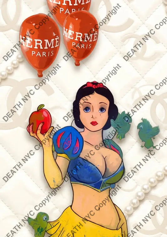 Auction ’CB337 snow’ art print 45x32cm (Edition of 100) Art Print