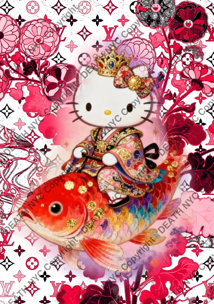 Auction ’CB399 kitty. ’ art print 45x32cm (Edition of 100) - Art Print