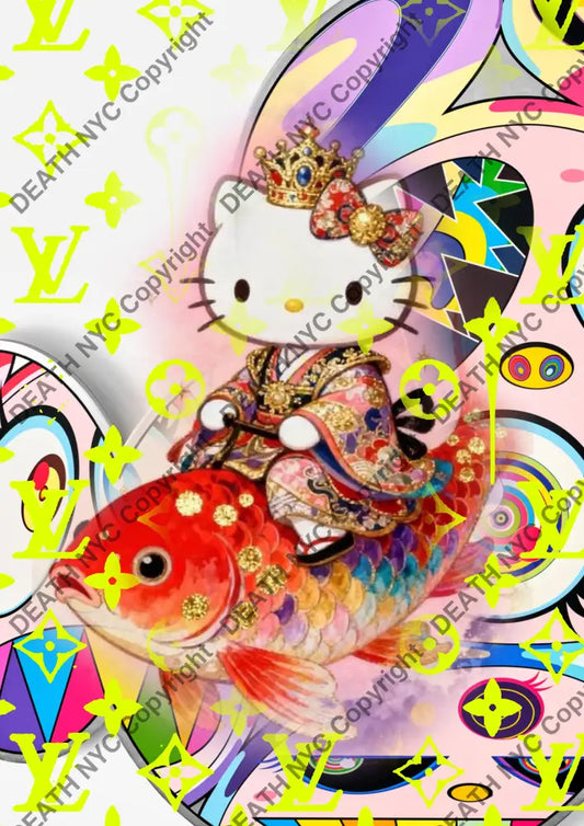 Auction ’CB601 kitty’ art print 45x32cm (Edition of 100) - Art Print