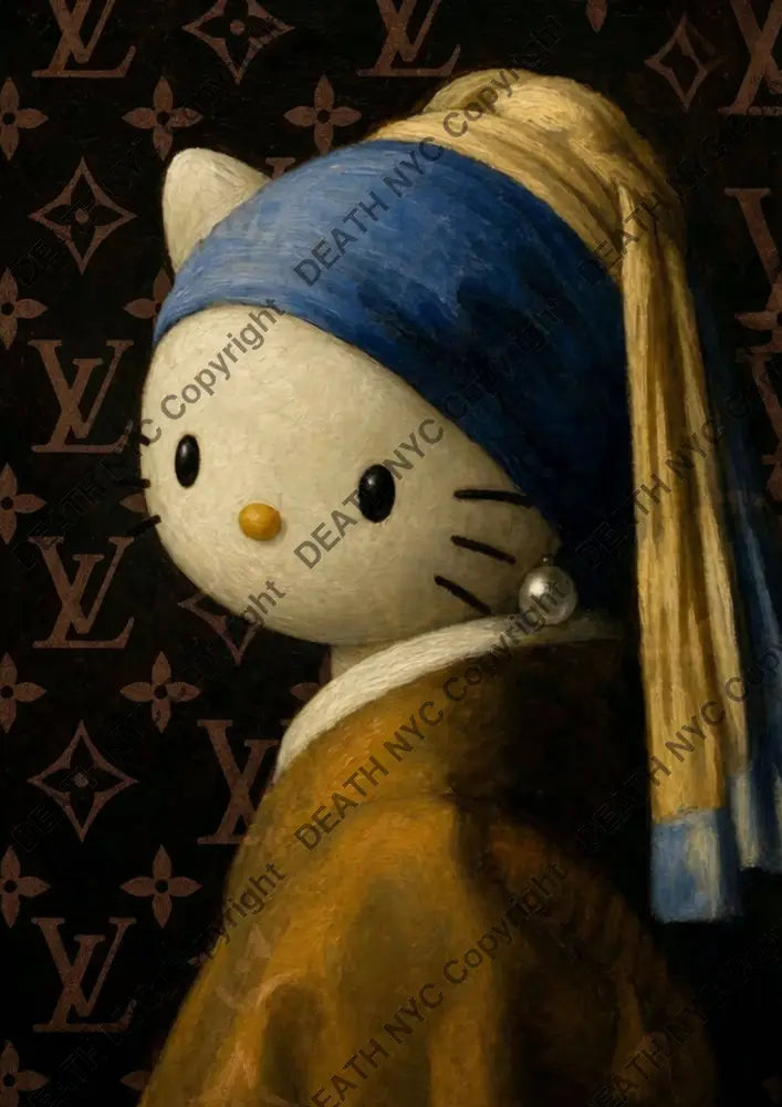 Auction ’CC292 kitty’ art print 45x32cm (Edition of 100) - Art Print