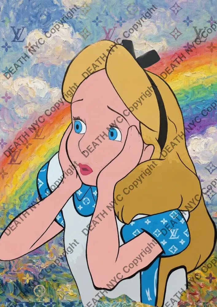 Auction ’CD891 alice’ art print 45x32cm (Edition of 100) - Art Print