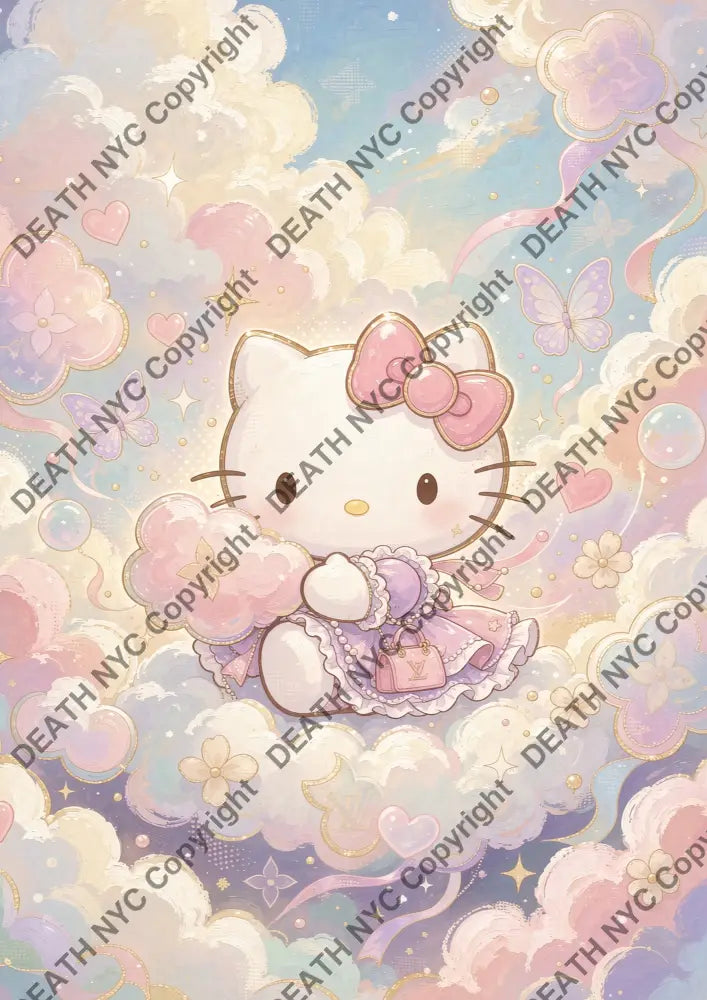 Auction ’CD926 kitty’ art print 45x32cm (Edition of 100) - Art Print