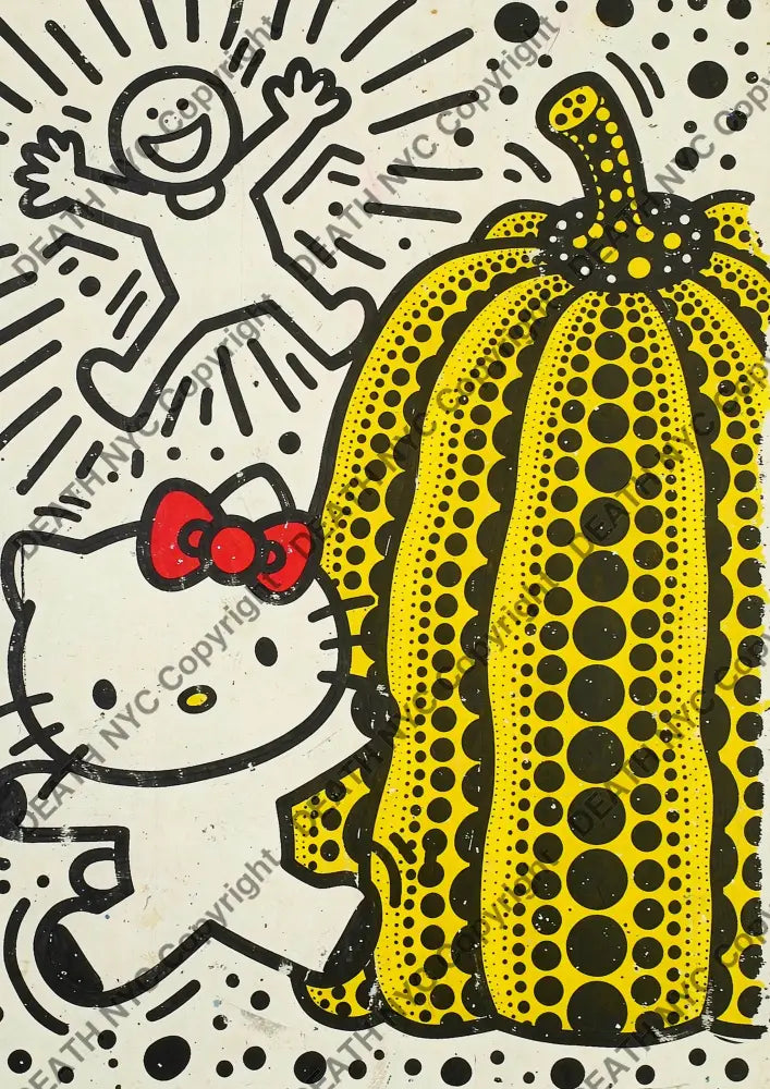 Auction ’CD936 kitty’ art print 45x32cm (Edition of 100) - Art Print