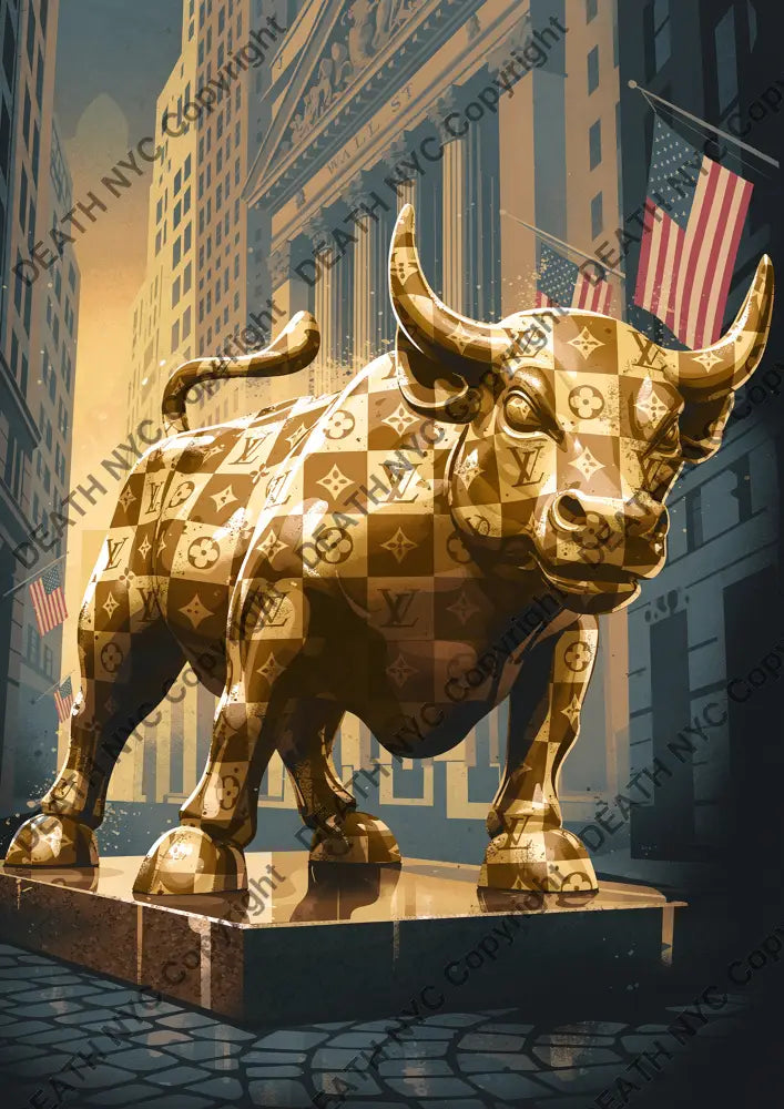 Auction ’CE103 bull’ art print 45x32cm (Edition of 100) - Art Print