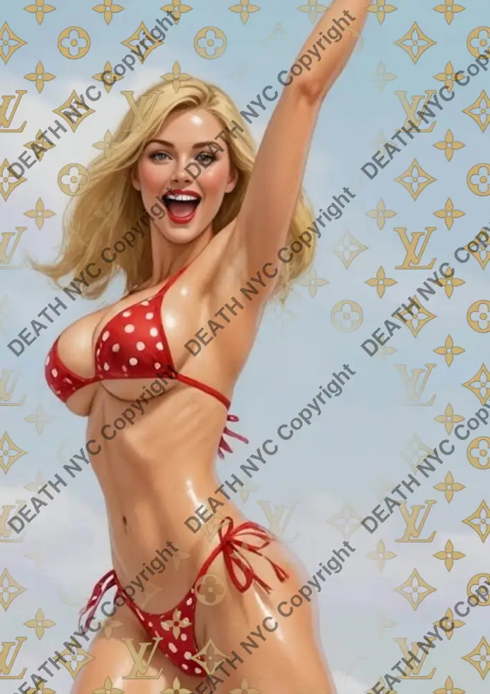 Auction ’CE310 girl’ art print 45x32cm (Edition of 100) - Art Print