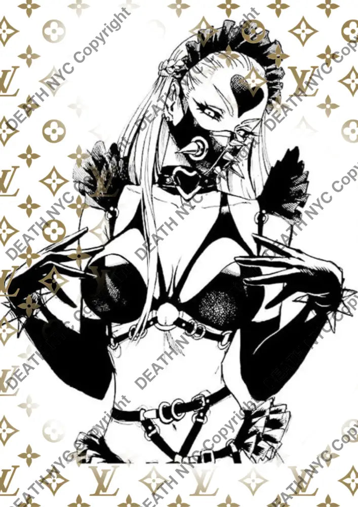 Auction ’CE390 girl’ art print 45x32cm (Edition of 100) - Art Print