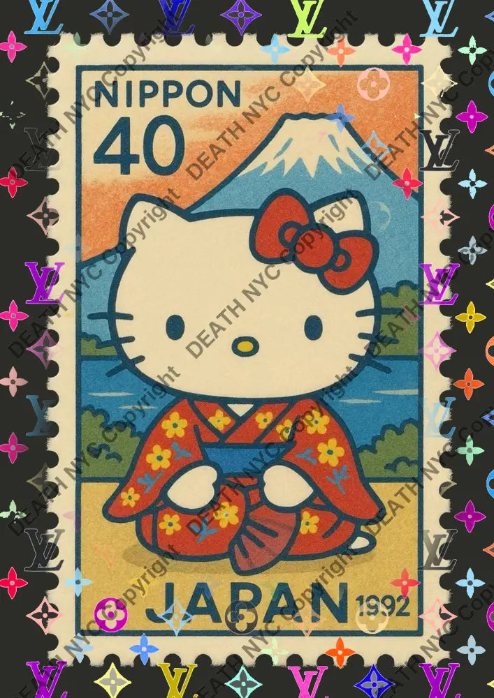 Auction ’CE857 kitty’ art print 45x32cm (Edition of 100) - Art Print