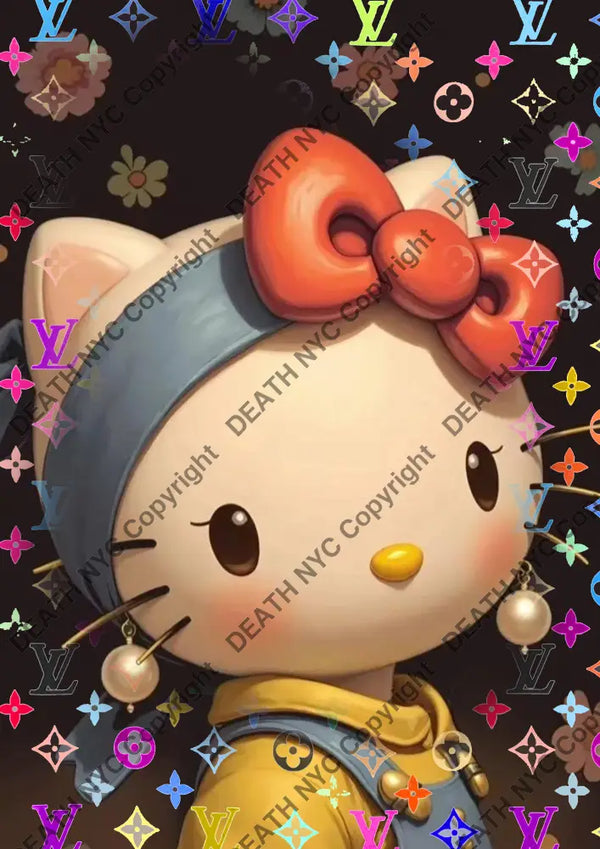 Auction ’Ce905 kitty’ art print 45x32cm (Edition of 100) - Art Print