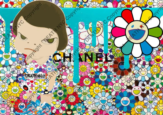 Auction ’ch N flower 1’’ art print 45x32cm (Edition of 100) Art Print