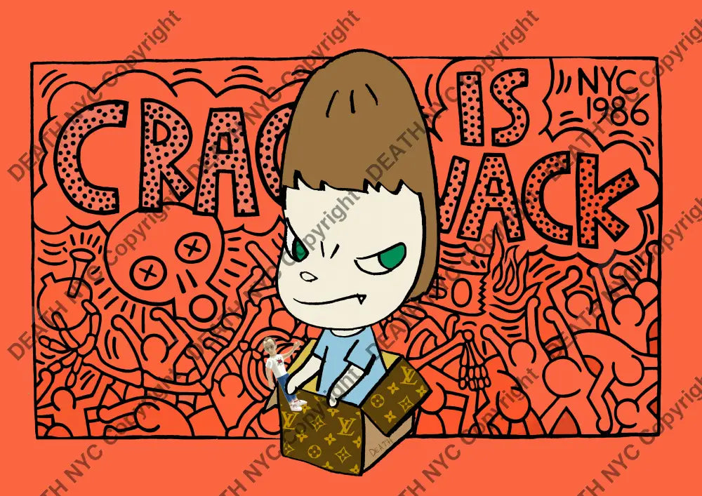 Auction ’Crack is wack’ art print 45x32cm (Edition of 100) Art Print