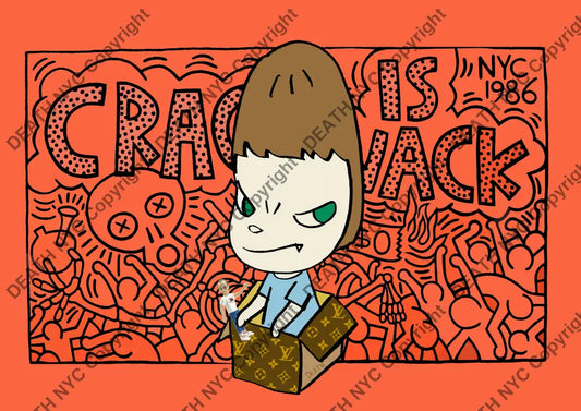 Auction ’Crack is wack’ art print 45x32cm (Edition of 100) Art Print