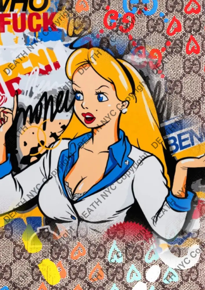 Auction ’DA117 alice’ art print 45x32cm (Edition of 100) Art Print