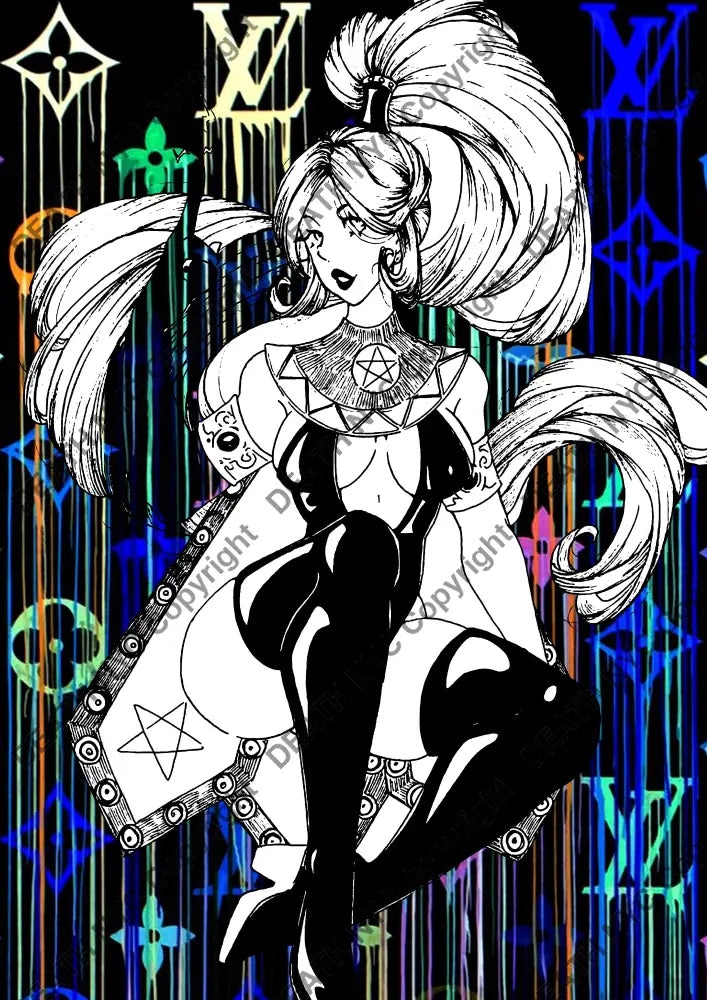 Auction ’DA137 girl’ art print 45x32cm (Edition of 100) Art Print