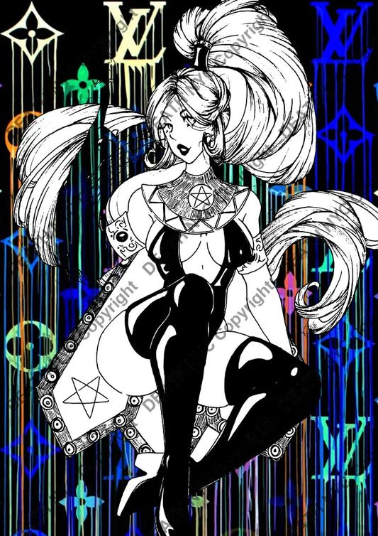 Auction ’DA137 girl’ art print 45x32cm (Edition of 100) Art Print