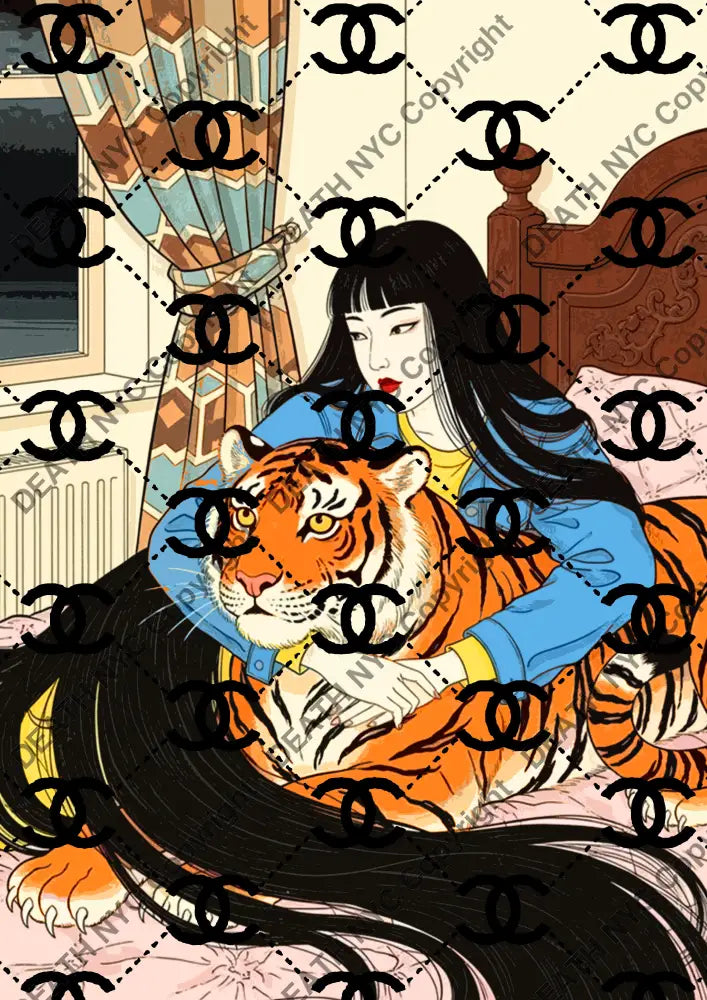 Auction ’DA199 girl’ art print 45x32cm (Edition of 100) Art Print