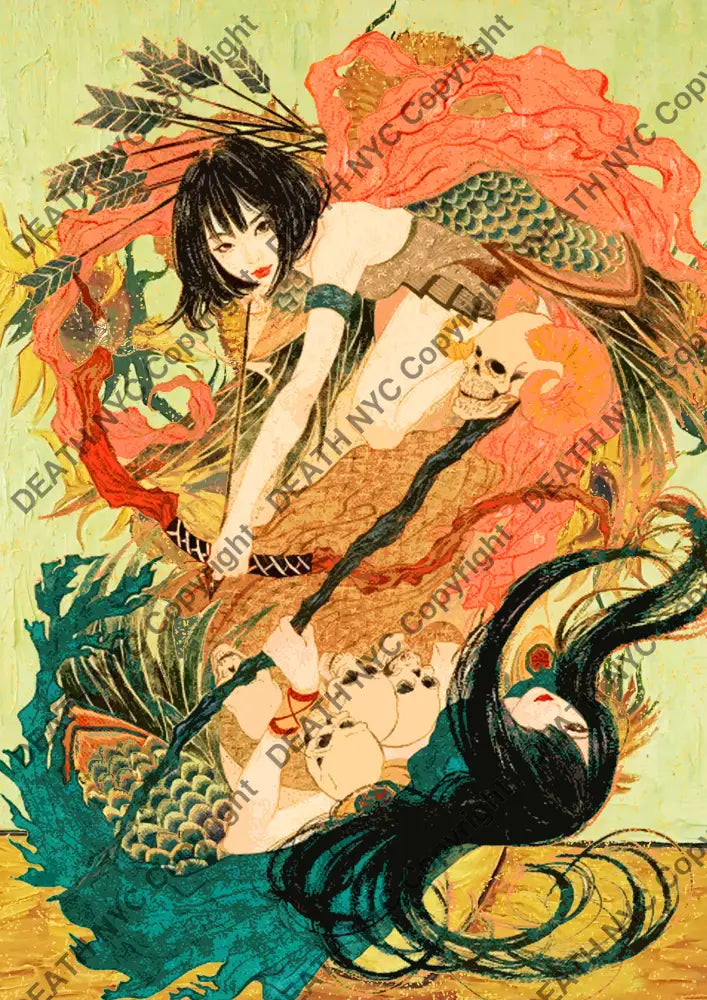 Auction ’DA215 girl’ art print 45x32cm (Edition of 100) Art Print