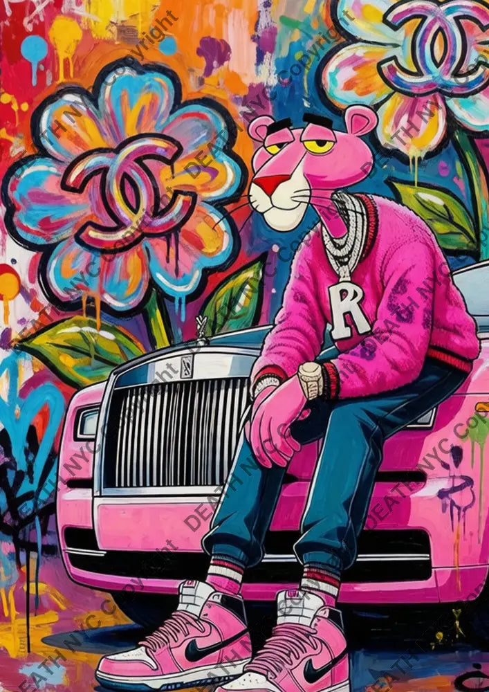 Auction ’DA461 pink’ art print 45x32cm (Edition of 100) - Art Print