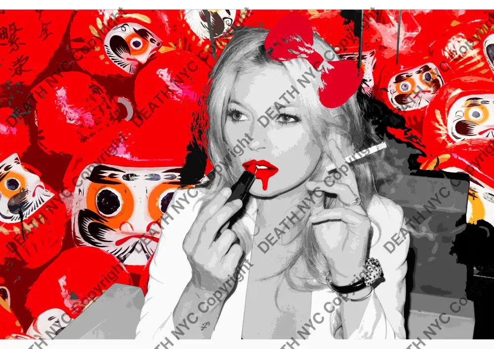 Auction ’daru kate red ’ art print 45x32cm (Edition of 100) - Art Print