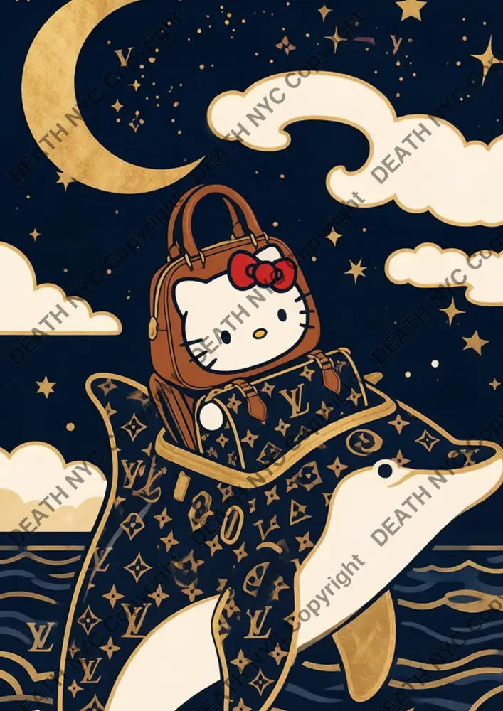 Auction ’DB165 kitty’ art print 45x32cm (Edition of 100) - Art Print