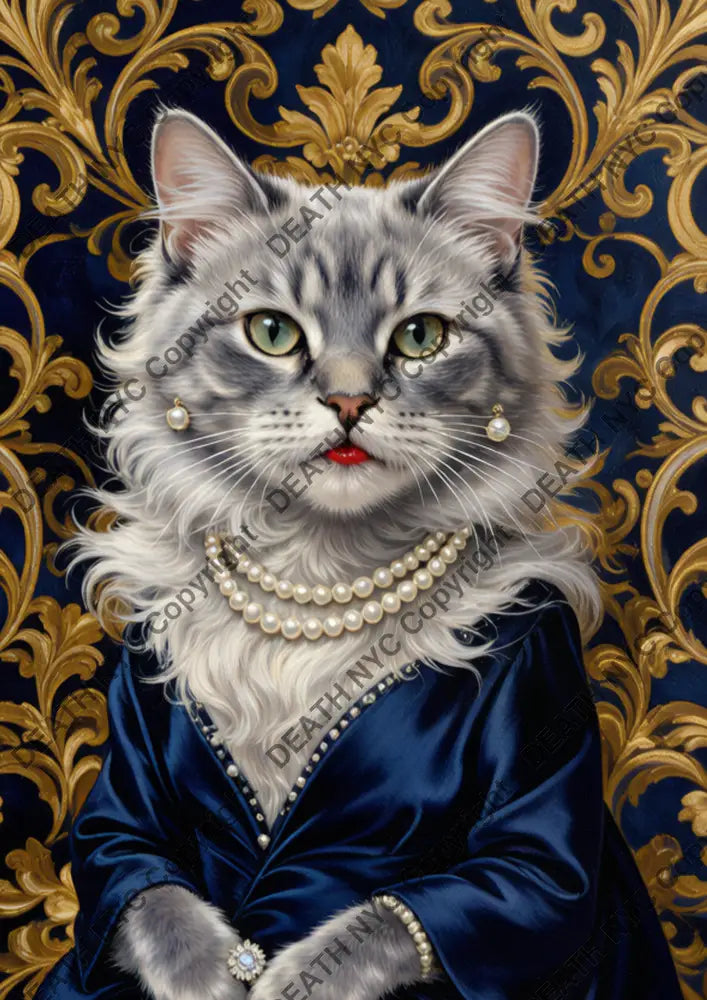 Auction ’DB446 cat’ art print 45x32cm (Edition of 100) - Art Print