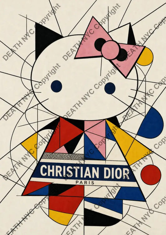 Auction ’DC832 kitty’ art print 45x32cm (Edition of 100) - Art Print
